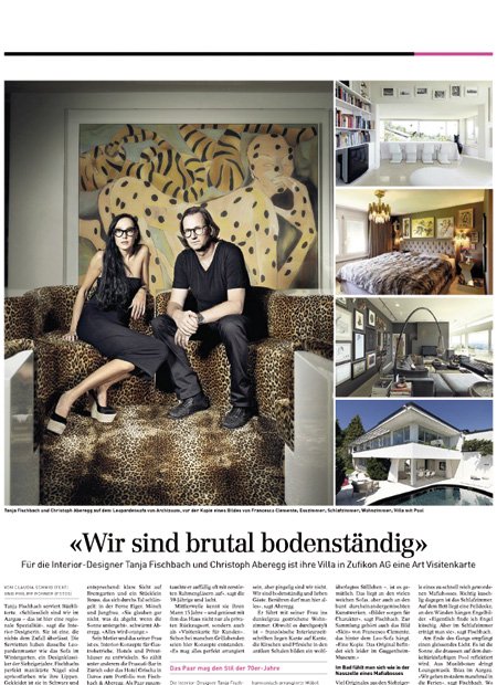 interior architect interior design hospitality retail: Sonntagszeitung - Wir sind total bodenständig